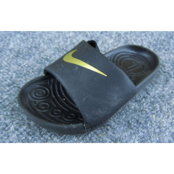 Nike Boys Slip-On Shoes Black Synthetic Pull On Size‎ T 7 Medium - Picture 1 of 9